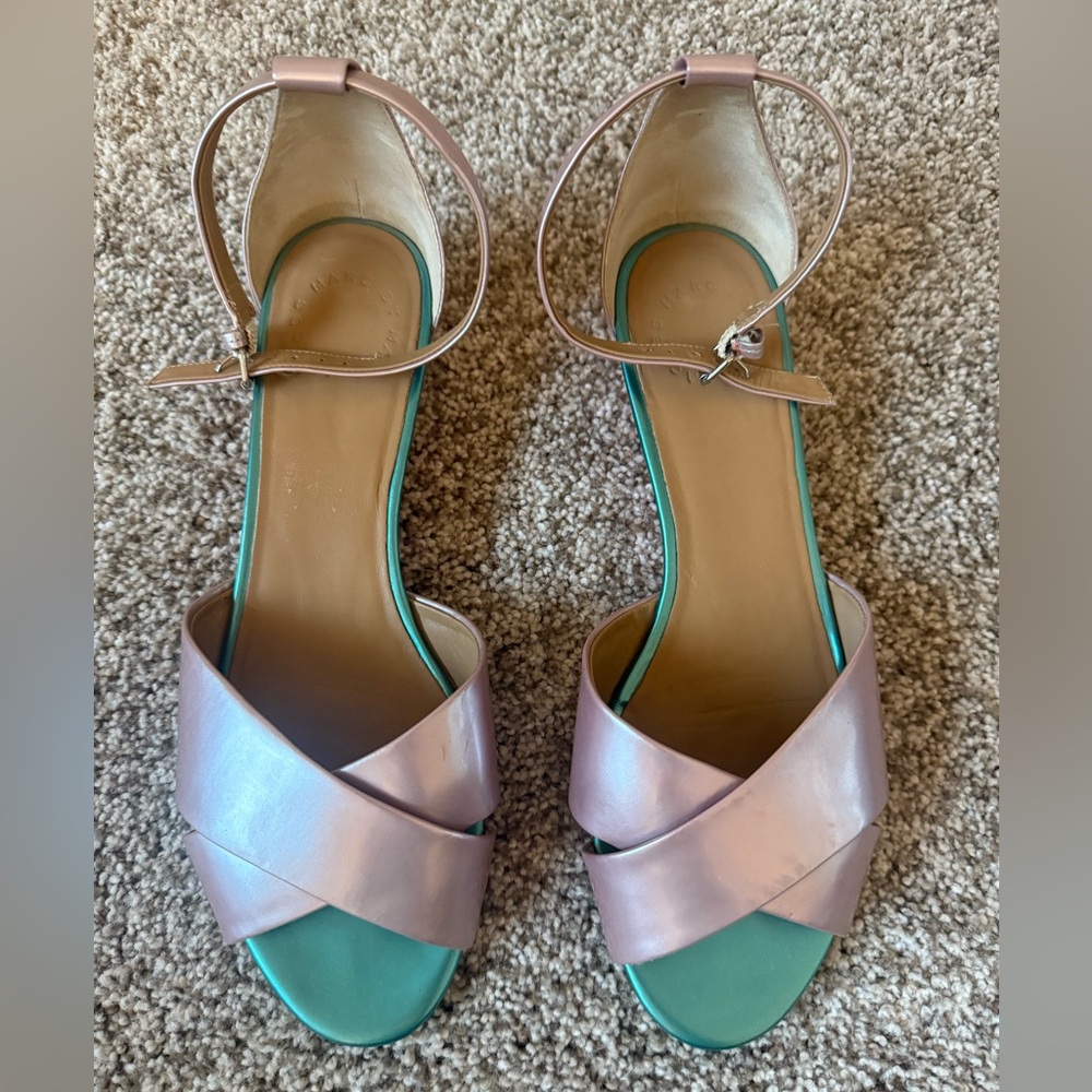 Marc by Marc Jacobs Simplicity Cross Toe Demi Wedge Sz. 39.5